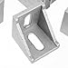 GLEAVI 5pcs Aluminum Industrial L-Shape Corner Brackets 90-Degree Right Angle Joint Fasteners with European Standard T-Bolts and Flange Nuts for Woodworking, Cabinet Support, and Shelf