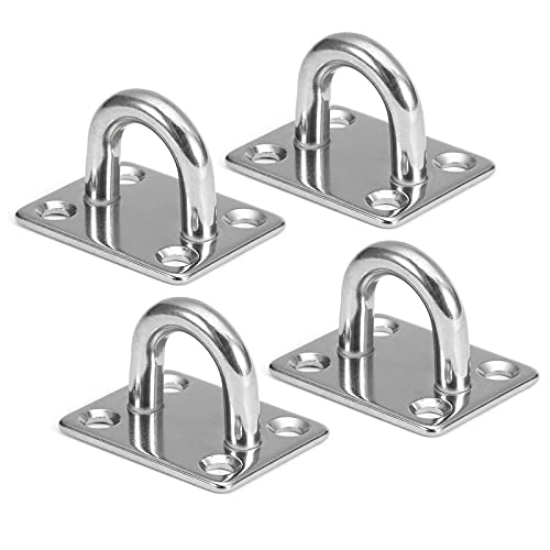 Moochy 4 unidades de placa ocular Hardware naval multifuncionais presilhas de gancho