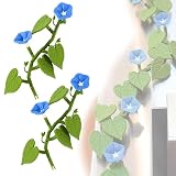 2Pcs Plant Magnets, Magnetic Ivy for Fridge, Fridge Magnets, Kitchen Decor, 3D Print Refrigerators Magnet Vine with Articulating Stems, Cute Fridge Decorative Magnets Plant & Flower