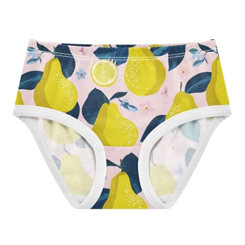 Wusikd Pear Leaf Girls' Underwear Cotton Girls Briefs Soft Toddler Underwear 2T