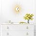 16 in Art Deco Starburst Wall Clock, Gold Sunburst Interior Decor Piece - The Big Bang Gold Handmade Wall Clock Large (L) size