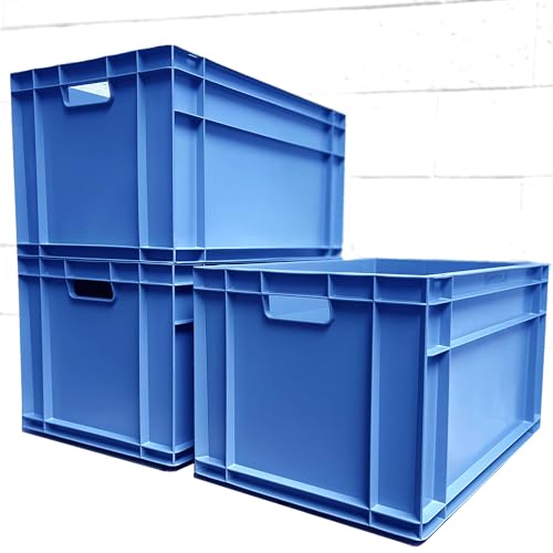 AUTORCE 3 cajas de almacenamiento de plástico resistentes de 66 L...