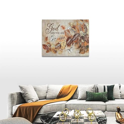 yerretin-Fall-Christian-Leaves-Wall-Art-Autumn-Religious-Pictures-Wall-Decor-Rustic-God-Says-Canvas-Painting-Modern-Artwork-Home-Decoration-for-Living-Room-Bathroom-Bedroom-Office-Framed-16×12 yerretin Fall Christian Leaves Wall Art Autumn Religious Pictures Wall Decor Rustic God Says Canvas Painting Modern Artwork Home Decoration for Living Room Bathroom Bedroom Office Framed 16×12