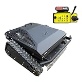 FenkeYiHui 452cc Remote Control Lawn Mower, 31.5' Wide Deck Tracked Slope Mower, 55° Climbing Slope, Upgraded Safety Shell & Baffle for Steep Hills & Farms