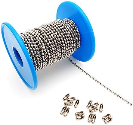 Amazon.com: 30 Feet Stainless Steel Ball Chains Necklace with 20pcs ...