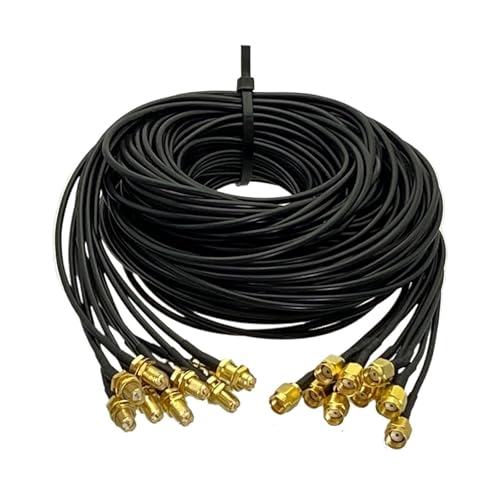 Câble coaxial RF RG174 RP SMA avec connecteur à sertir plaqué or pour signal stable