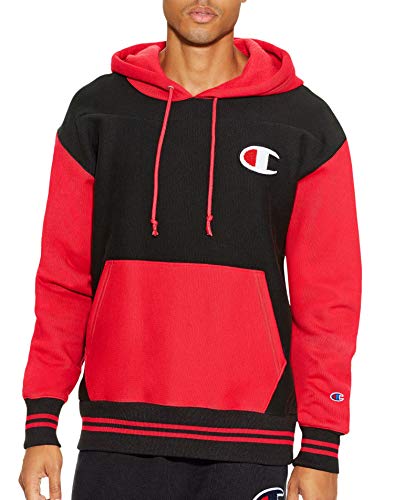 Champion Men's Reverse Weave Color Block Pullover Hoodie