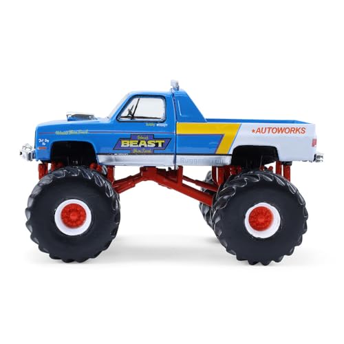 Camión Chevrolet C30 1:64 Modelo 1983 Azul miniatura 3