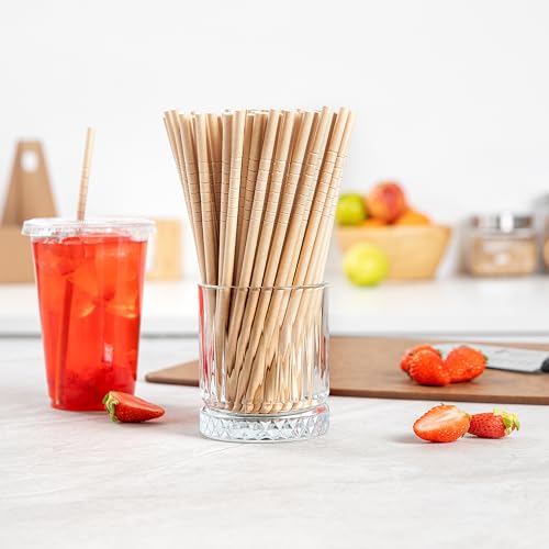 Pitillos de papel flexibles Kraft 1000 unidades 19.69 cm miniatura 3