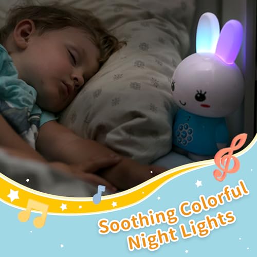 Bruit blanc bébé Alilo pour calmer les pleurs du soir bleu - 5