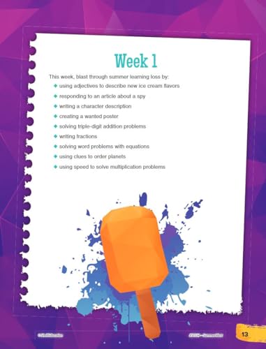 Summer Blast: Getting Ready for Fourth Grade - Full-Color Workbook for Kids Ages 8-10 - Reading, Writing, Art, and Math Worksheets - Prevent Summer Learning Loss - Parent Tips - Image 5