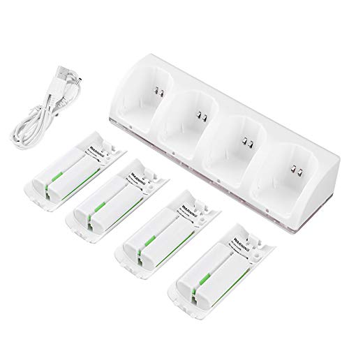 Station de charge Wii 4 en 1 avec batterie manette 2800mAh
