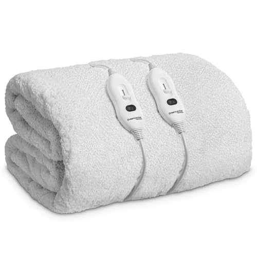 Dreamcatcher Sherpa King Size Electric Blanket Fully Fitted Dual Control