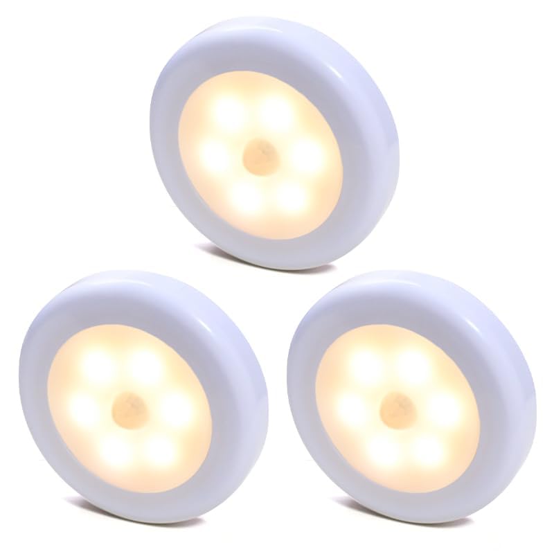 【工事不要×どこでも簡単取り付け】 人感センサーライト LED ３個セット 電池…