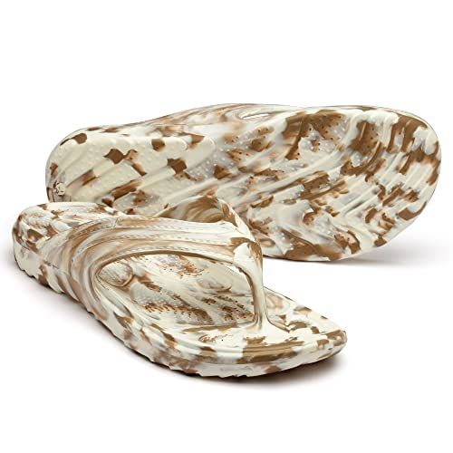 SOLETHREADS ORTHO ELITE MARBLE L | Durable | Sturdy | Light | Comfortable | Shock Absorbent | Slippers | Flip Flops for Women