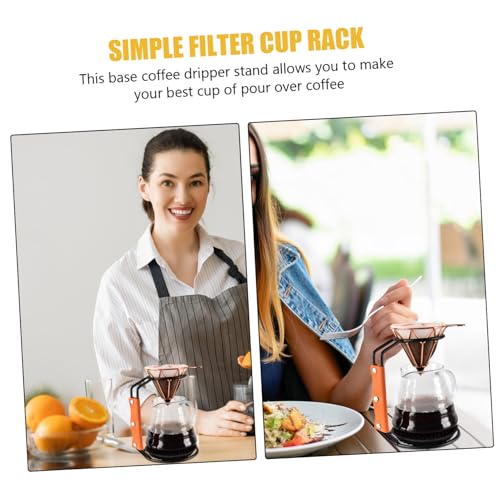 Support filtre à café manuel fer porte-filtre stable pour infuseur