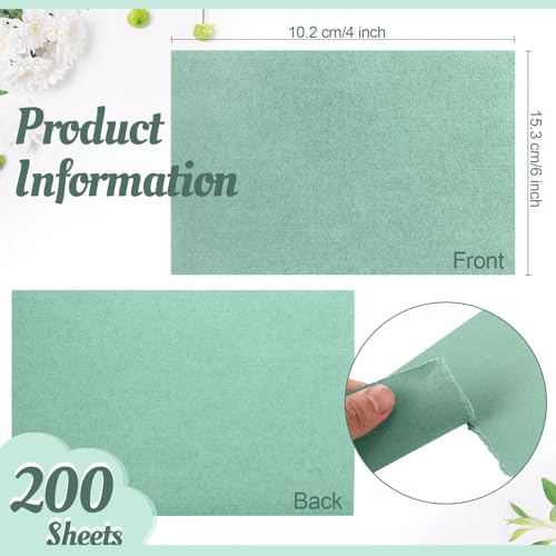 Papier cartonné lin vert pour invitations de mariage et correspondance créative