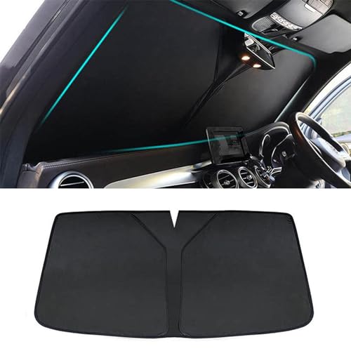 ボルボV50 2004-2012に適合 車のサンシェードフロントガラス 折りたたみ式カーサンシェード車内用フロントガラスフロントガラスサンシェード