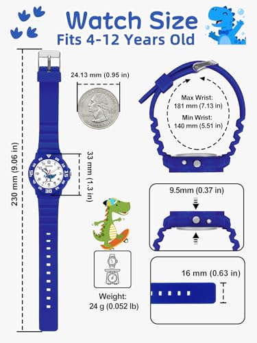 Image of Kids Analog Watches for Girls Boys Watches with Soft Band Learning Time Waterproof Children Watch Easy to Read for Ages 4-12 Kids Gift