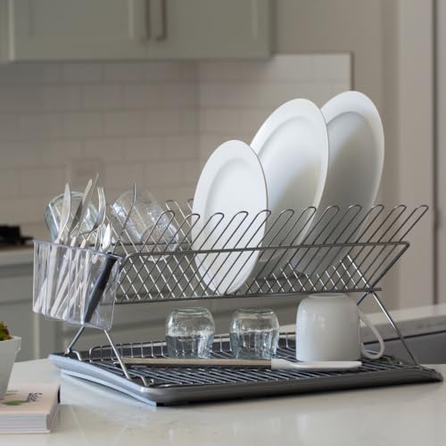 Better Houseware #1480.5 Drain Boards For Kitchen Counter Metallic Silver Dish Drainer Mat Shields Countertops From Water Damage 19.5 X 15.5 X 1.25 thumb #4