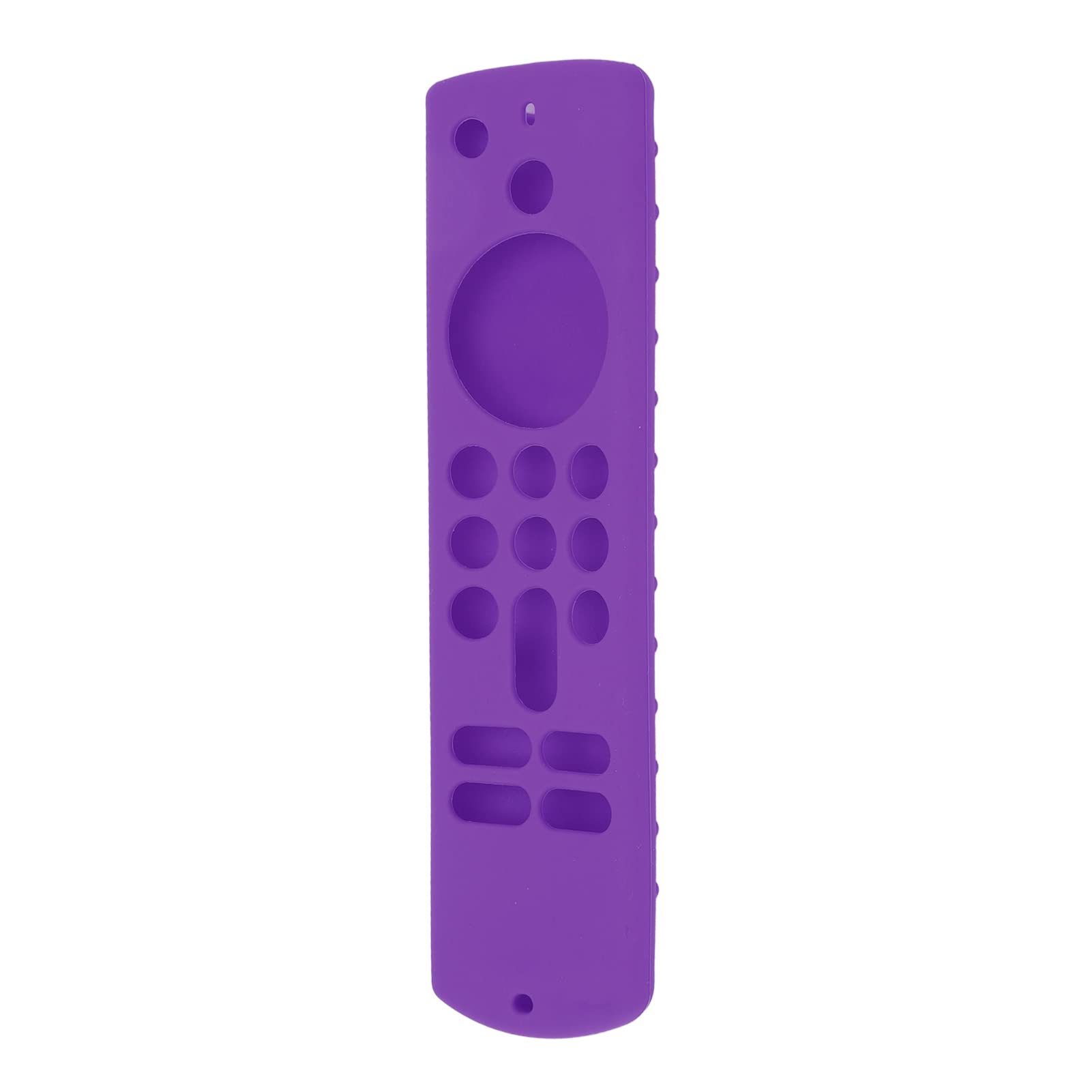 Funda Protectora de Silicona Suave para Mando a Distancia TV Stick, Antideslizante con Cordón, Recortes Precisos, Ligera, 3.ª Generación (Conjunto Morado)