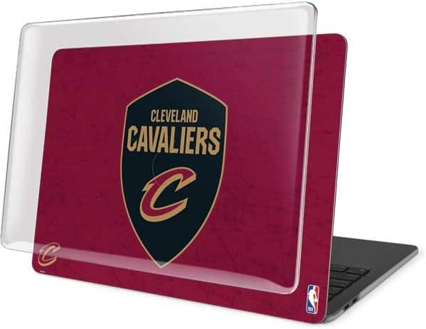 Skinit Laptop Case Plus Skin Compatible with MacBook Pro 13in M1 (2021) - Officially Licensed NBA Cleveland Cavaliers Distressed Design