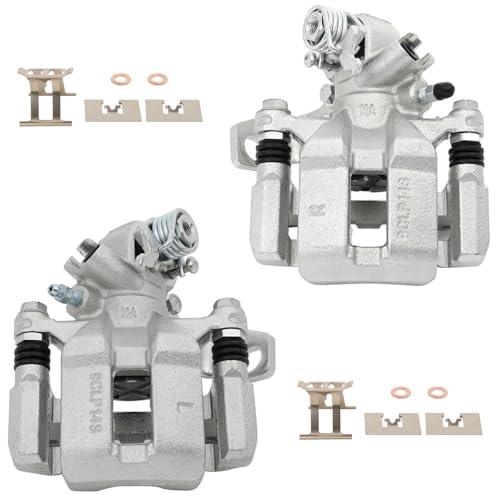 Image of cciyu 19B3299 19B3298 Rear Left & Right Brake Calipers With Bracket For Acura For CSX 2006-2011,For Acura For ILX 2013-2018,For Honda For Civic 2006-2015