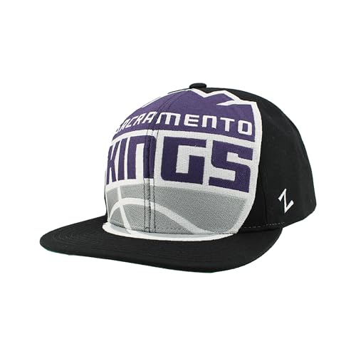 Sacramento Kings NBA Officially Licensed Adjustable Snapback Hat Flat Bill Z11 Retro Over The Top