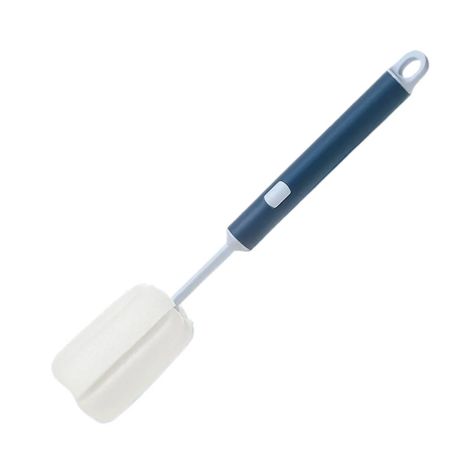 bottle brush Sponge Cleaning Cup Brush Long Handle For Coffee Glasses Pot Milk Wine Bottle Kitchen Dish Washing(Blue)