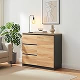 Design élégant et intemporel : son association de noir et de chêne rustique apporte une touche chaleureuse et moderne, tout en s’intégrant facilement à différents styles d’intérieur, du plus contemporain au plus classique.