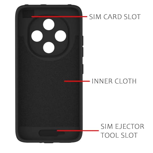Image of Back Cover for Oppo F31 Pro 5G | MagFit Ring Design (Non-Magnetic) | Shockproof Protection | Anti-Slip Grip | Raised Camera Edges | Slim Protective Case for Oppo F31 Pro 5G (Matte Black)