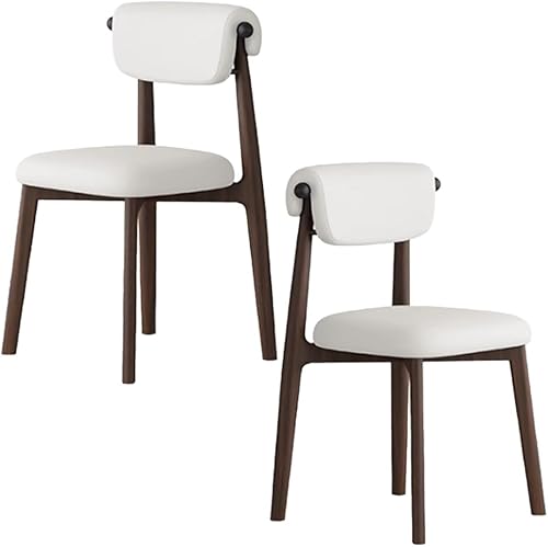 Miniatura 53 de YVYKFZD Juego de sillas de comedor, silla de comedor de madera maciza, sillas de cocina tapizadas, silla de sala de estar con respaldo curvo, para