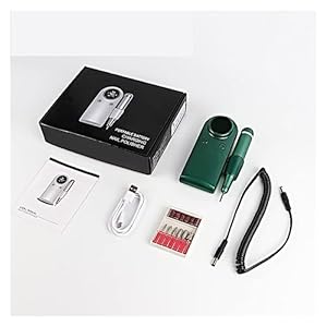 Nail Grinding Machine 45000RPM Electric Nail Drill Machine, Rechargeable Manicure Machine with LCD Display, Portable Cordless Drill Set Nail Art Tools for DIY Home or Salon Mani-Pedis