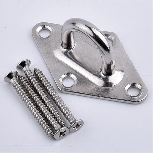 Tensor para cables Turnbuckle M6 M8 de acero inoxidable con broche de botón en forma de diamante, ideal para tensar cuerdas y redes de sombra miniatura 5