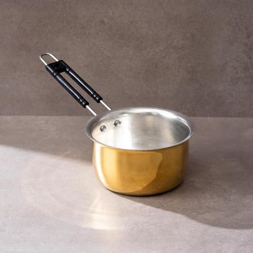 Generic Brass Saucepan for Tea | Small Milk Pan/Tea Pan |