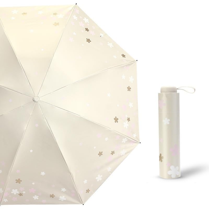 RENEESME Umbrellas for Rain Outdoor Umbrella Folding Parasol Rain Or Shine Travel Umbrella Strong Umbrella for Wind and Rain(Color:B)