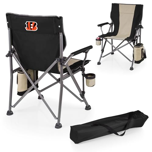 Image of Picnic TIME NFL Unisex-Adult NFL Outlander Folding Camping Chair with Cooler, Heavy Duty Beach Chair