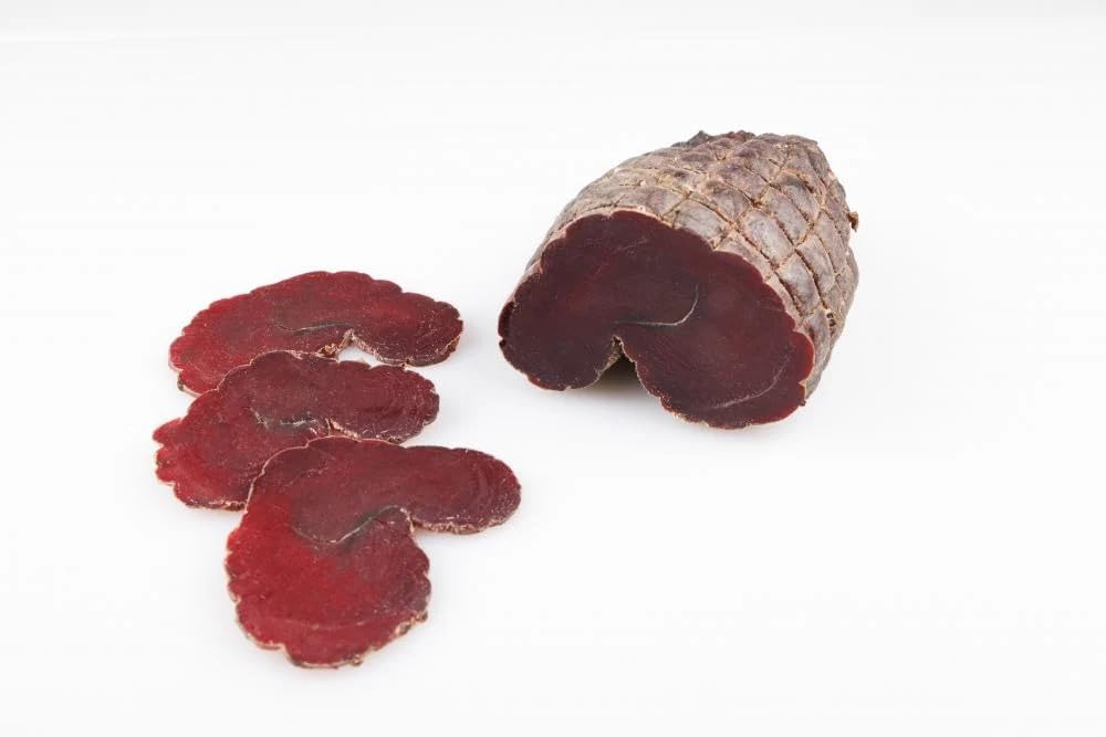 Cecina de Ciervo 400g Aprox | Embutido de Caza Gourmet Curado | Carne de Venado de Piezas Nobles | Alto en Proteína | Producto Artesanal Premium