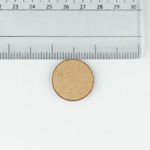 Image of Hair Band Making Materials - Elastic Hair Bands, Lock Connectors & MDF Round Base Discs | DIY Hair Accessories & Complete Making Kit (Multiple Options Available) (20, 1 Inch MDF)