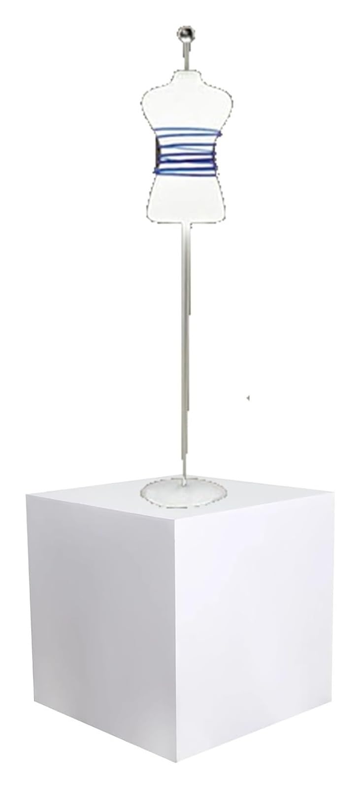 JINMLBO Mannequin Display Pedestal Stands, Wood Square Event Decor Display Plinth Stands for Home Clothing Stor, Mannequins Display Platform Base(40x40x80cm)