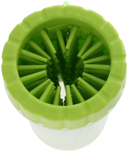 Kerbl Pet Pfotenreiniger, grün, 11 cm, Ø9 cm, Hundepfoten Reiniger, Katzenpfoten Reiniger, Kunststoff, Hunde, Katzen