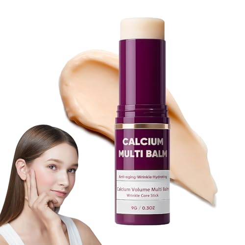 #VerdientProvisionen<br>Cemenrete Calcium Multi Balm Anti Ageing Firming Korean Skincare Stick Volumen Faltenkernstift Kollagen Feuchtigkeitsspender Stick für Augen Hals Gesicht (1 Stück)