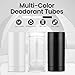 Sherules 15 Pack White Empty Deodorant Containers - 1.7oz/50ml Twist-Up Refillable Tubes, Bottom-Fill Round Plastic Sticks for DIY Homemade Deodorant, Lip Balm & Solid Cosmetics