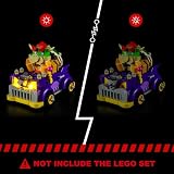BRIKSMAX Zestaw oświetlenia LED do Lego-71431 Bowser's Muscle Car zestaw rozszerzeń - kompatybilny z zestawem Lego Super Mario - nie zawiera zestawu Lego