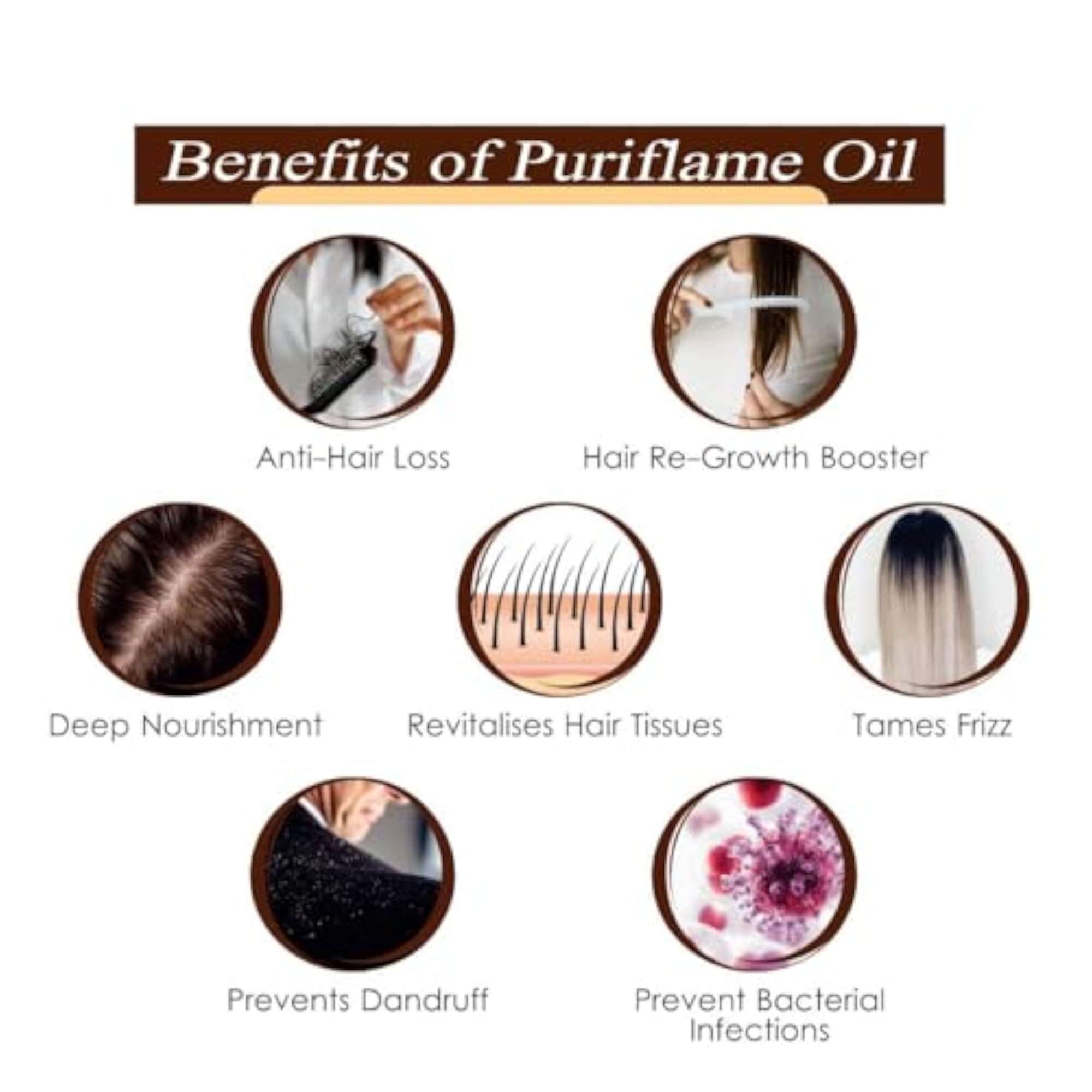 100% Pure Argan, Jojoba & Sesame Oil Combo for Hair Growth