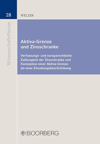 Aktiva-Grenze und Zinsschranke: Verfassungs- und