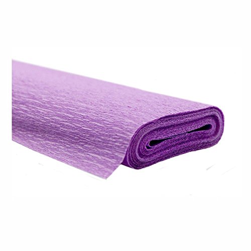 10 rotoli di carta crespa impermeabile viola 50 x