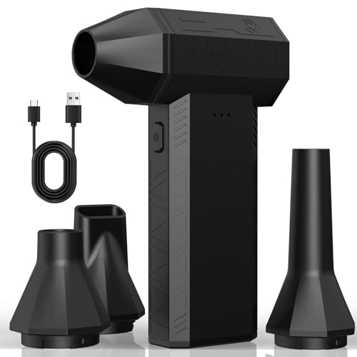 Compressed Air Dusters,Electric Air Duster,130000RPM Super Power Cordless Air Duster,3-Gear Adjustable Mini Blower – Ultimate Cleaning for Home,Electronics,Computer,Keyboard,Outdoor and Cars