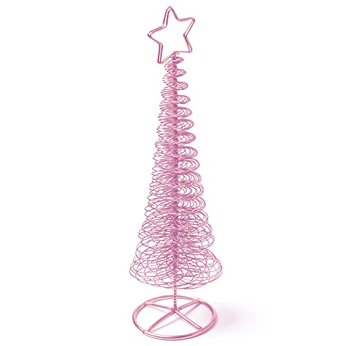 Image of TecUnite Aluminum Craft Wire for Sculpting Armature Bendable Craft Wire for DIY Jewelry Making(Light Pink, 10 M X 1 mm, 1 Roll)