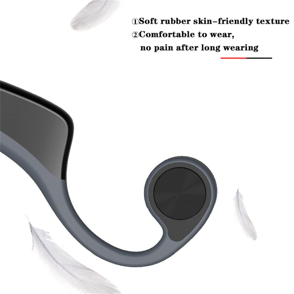Przewodzenie kości słuchawki sportowe, bezprzewodowe słuchawki bluetooth z mikrofonem, do biegania, trening, jazdy, wbudowany w pamięci 8G